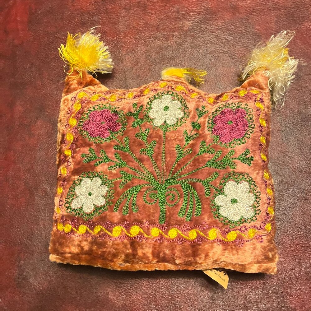Indian Antique Banjara vintage textile ethnic tribal handmadei boho hat